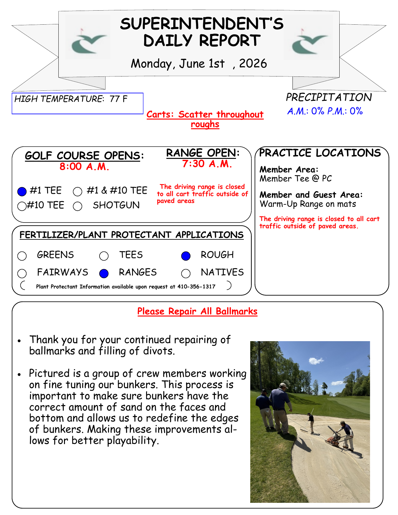 Daily superintendent report preview