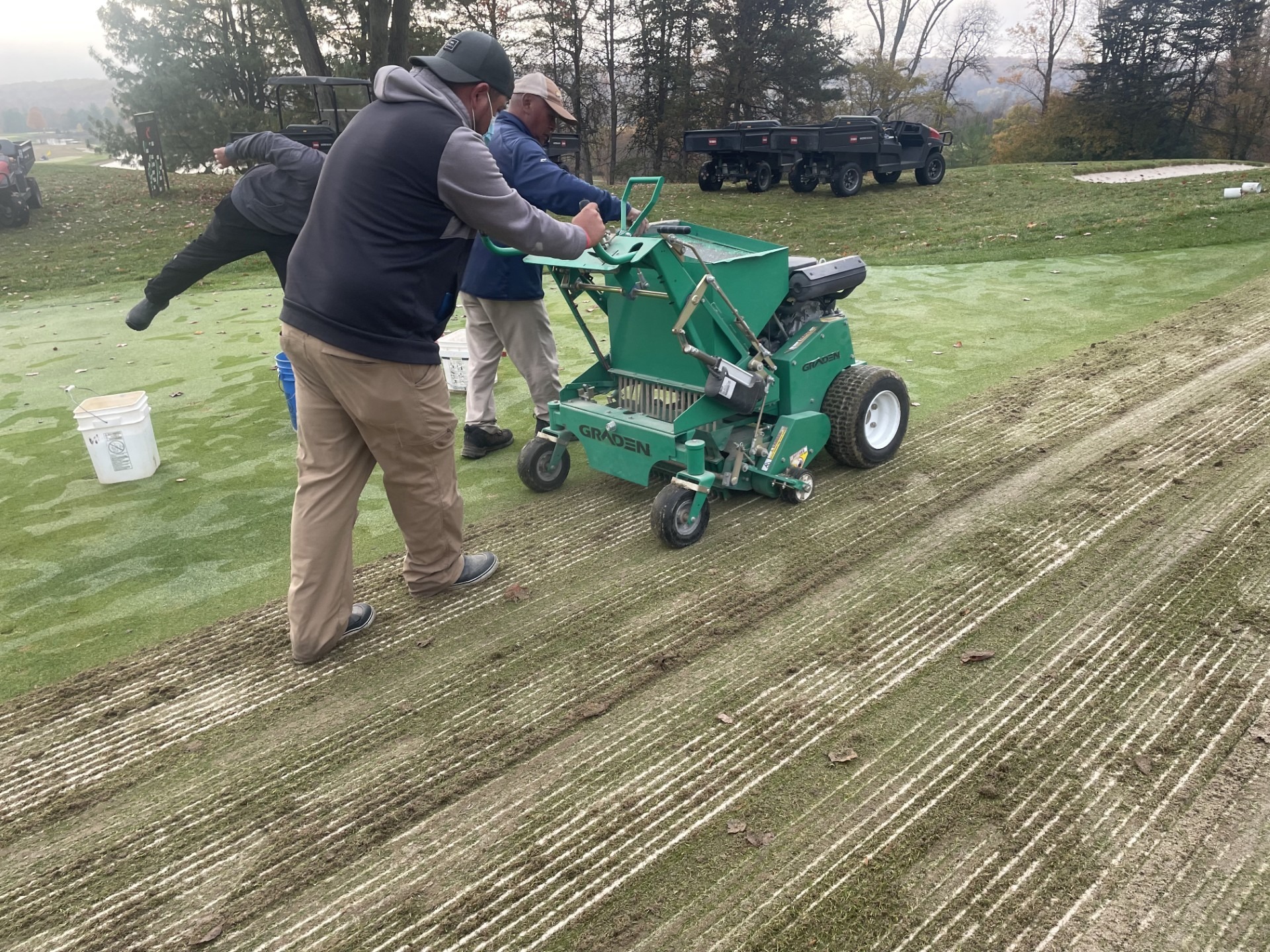 Graden greens surface work